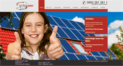 Desktop Screenshot of huber-solar.de